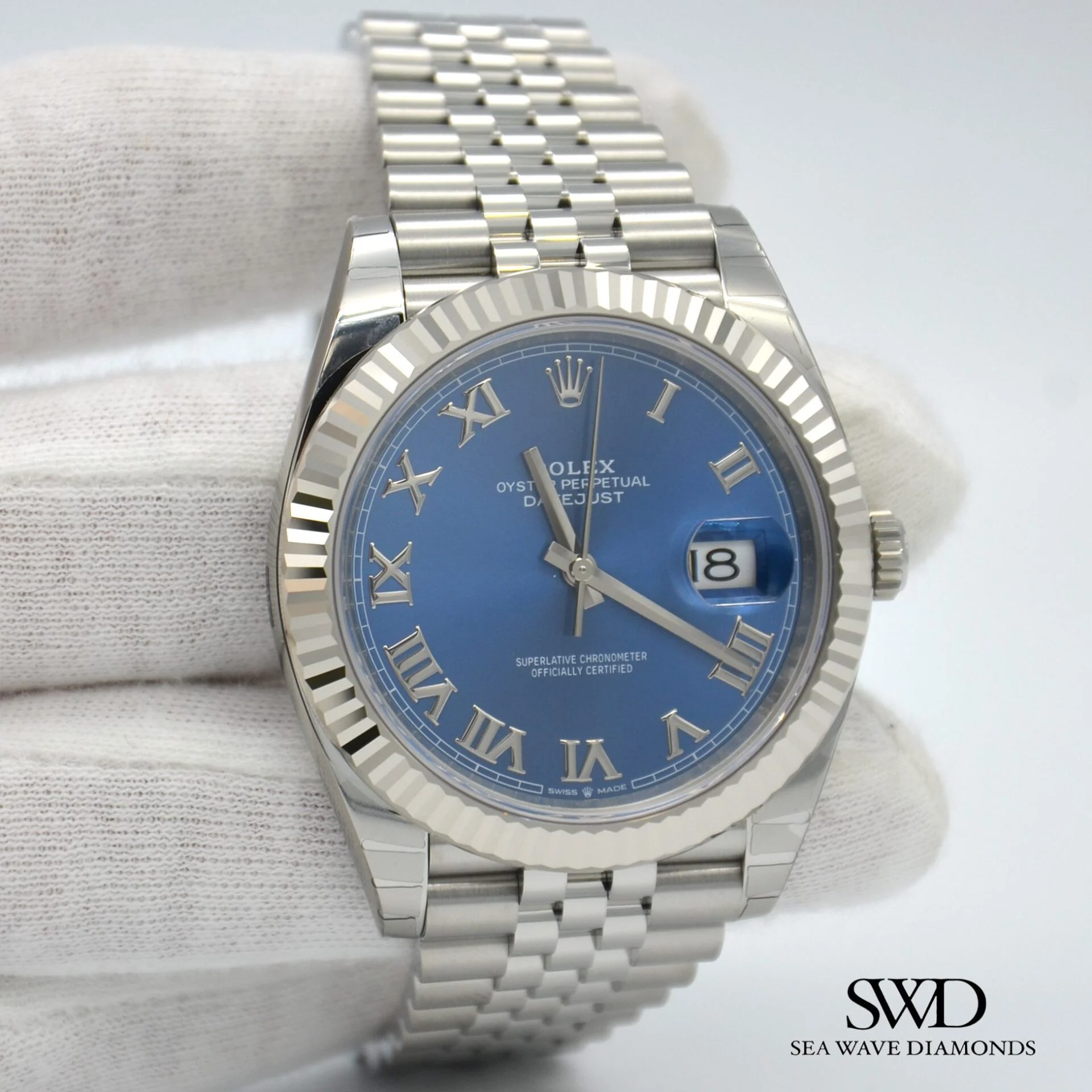 Rolex Datejust Blue Roman Dial 126334
