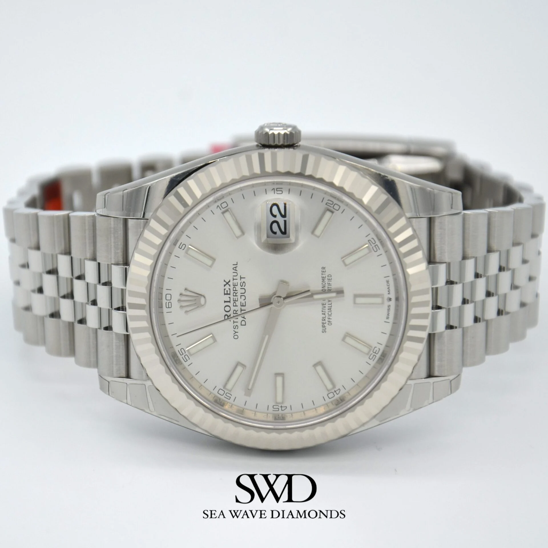 Rolex Datejust Silver Stick Dial 126334