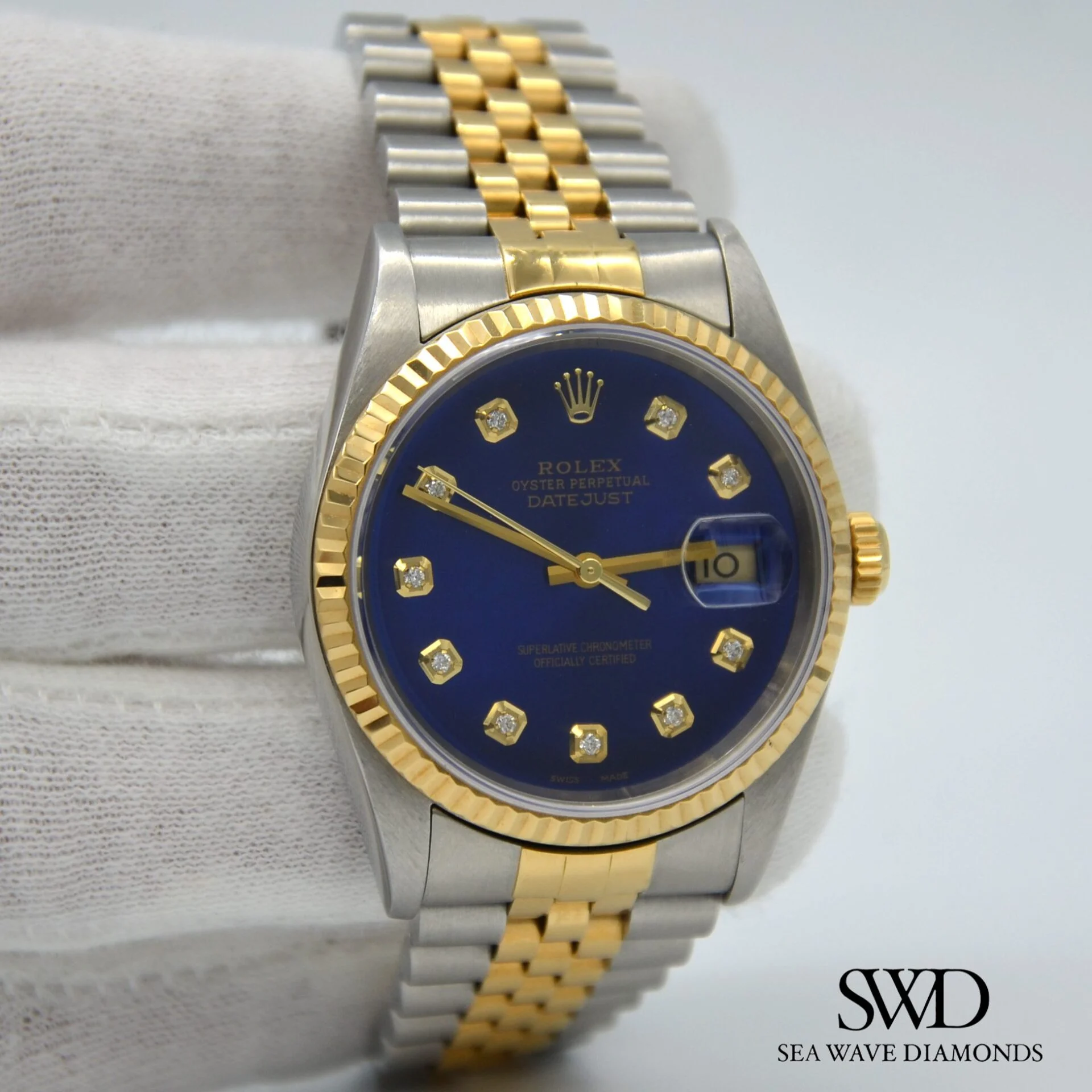 Rolex Datejust After-Market Diamond Dial 16233
