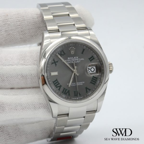 Rolex Datejust 36 White Gold \u0026 Stainless Steel Slate 'Wimbledon' Dial –  Wrist Aficionado